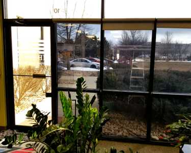 business with Sunglo Window film installation in progress